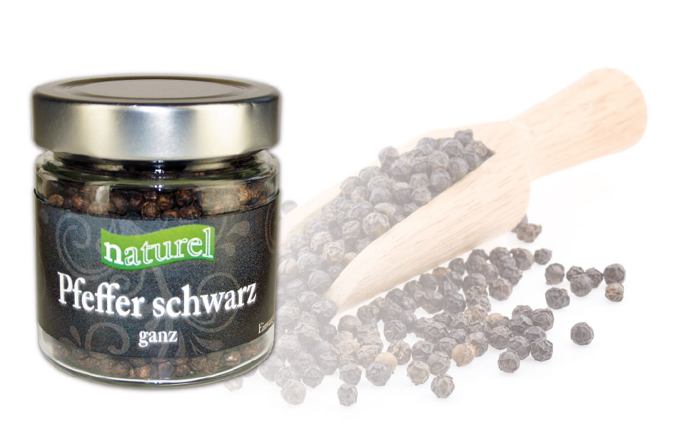 Pfeffer Schwarz Ganz 100g | Gewürzsortiment | Naturel